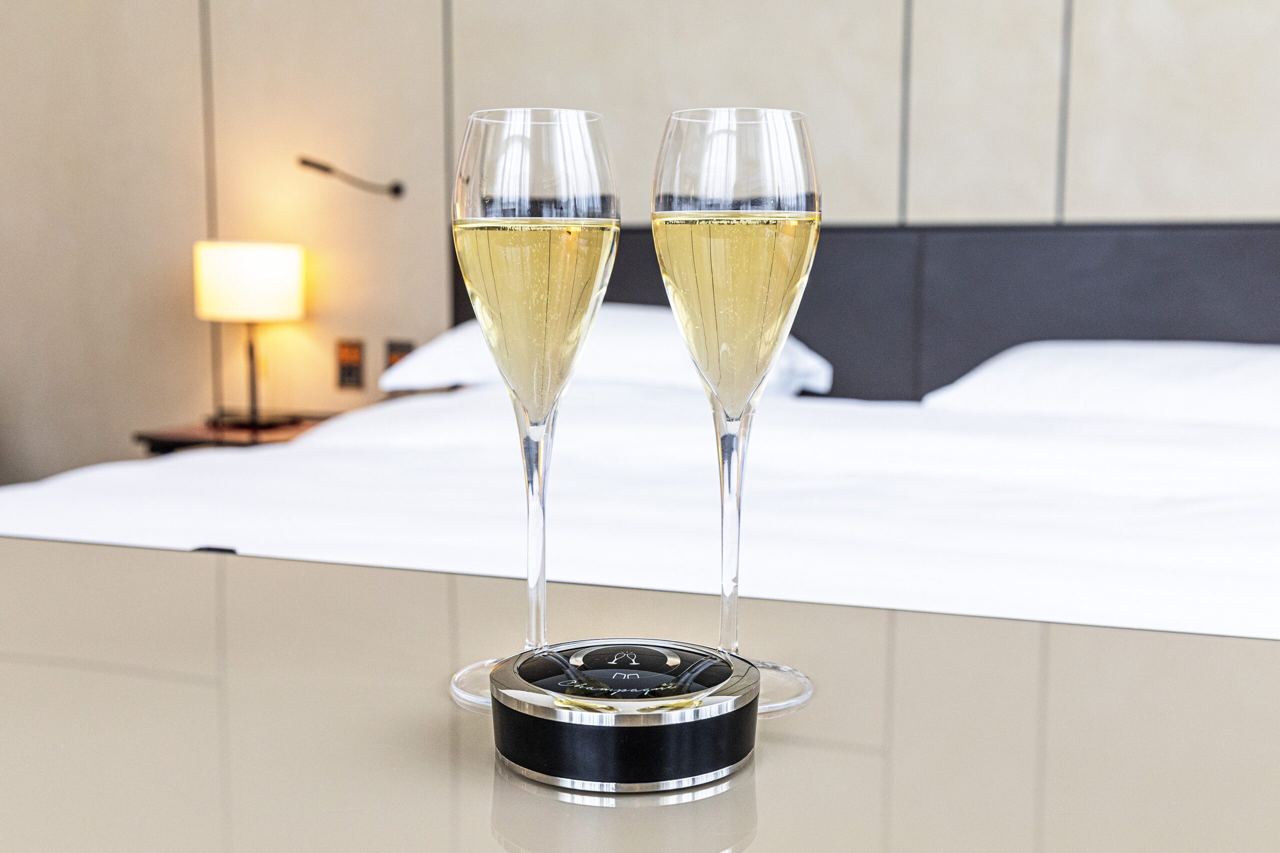 champagne service call button gest