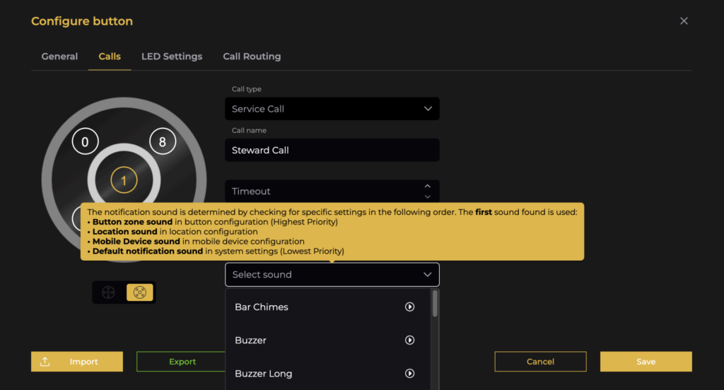 gest manager portal for sound notification
